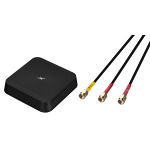 Taoglas MA583 3-in-1 Puck Style 5G/4G Cellular and WiFi Antenna, 2 m cables, IP67